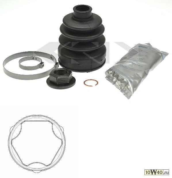 к-кт пыльника ШРУСа внутреннего  Ford Fiesta 1.25 16V/1.3/1.4 16V 01>