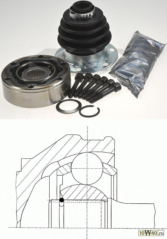 ШРУС внутренний к-кт  VW T2 79-92