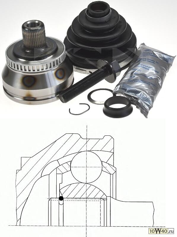 ШРУС наружный к-кт  Audi A4/A6/A8 2.6/2.8 94>