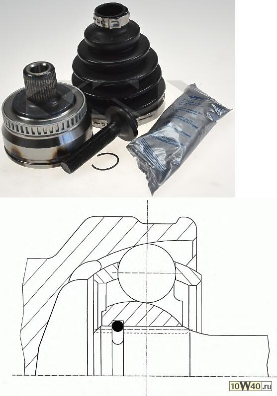 ШРУС наружный  Audi A4 1.8T/2.0 00>