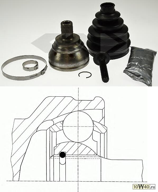 шрус наружный к-кт\ VW passat 2.0 / 2.0d 05>