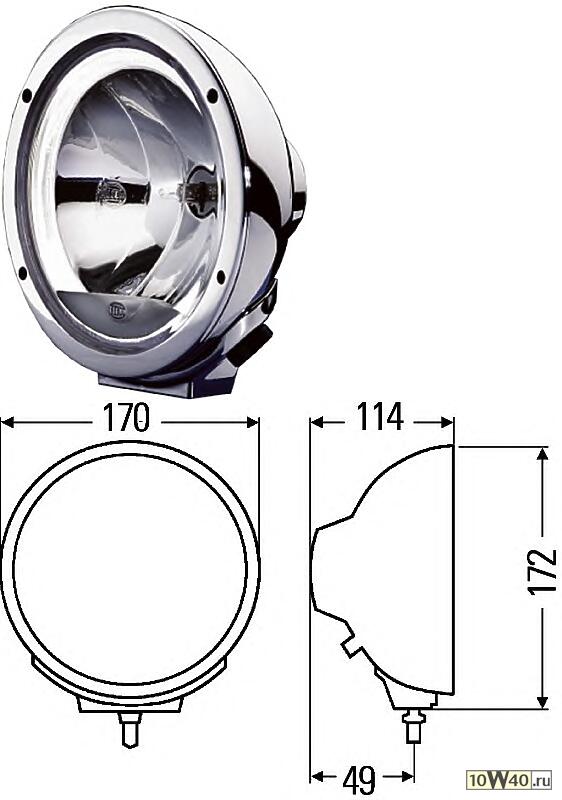 Фара дополнительная д/с LUMINATOR COMPACT CELIS 1 шт