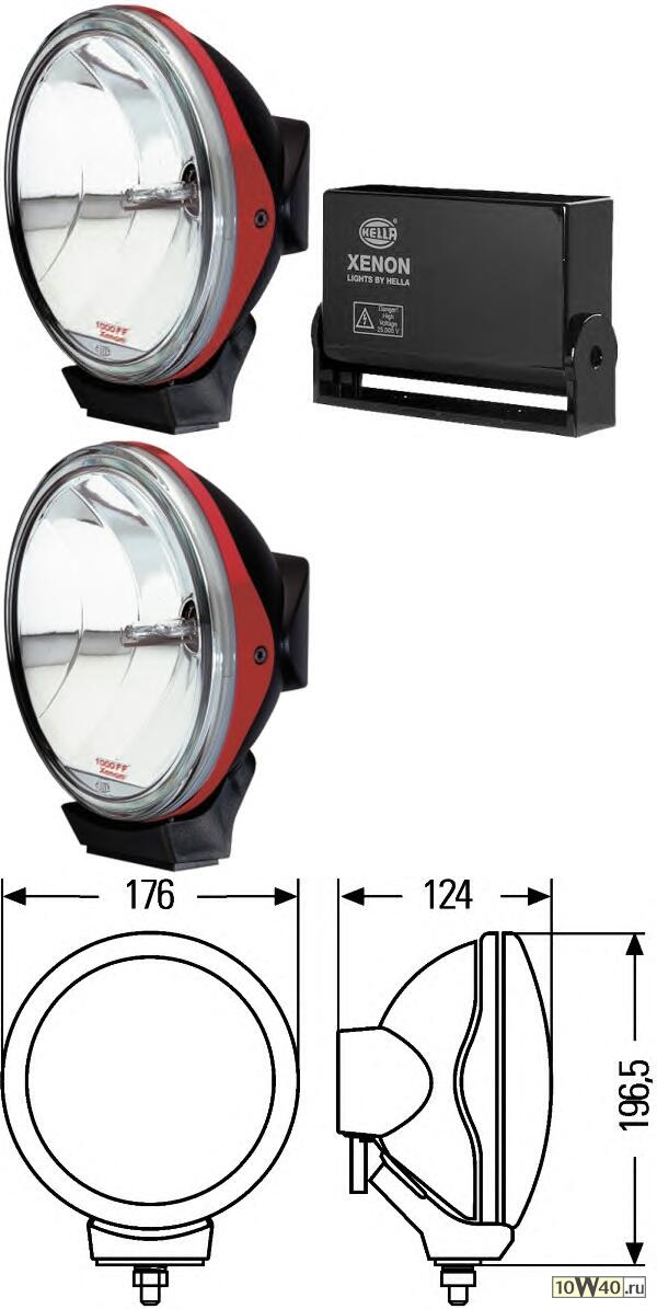 Фара дополнительная д/с RALLYE 1000 XENON 1шт.