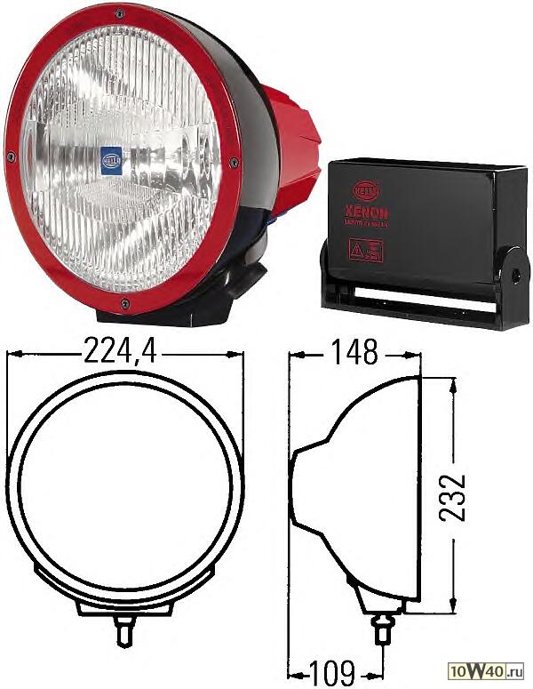 Фара дополнительная д/с LUMINATOR XENON D2S 1шт.