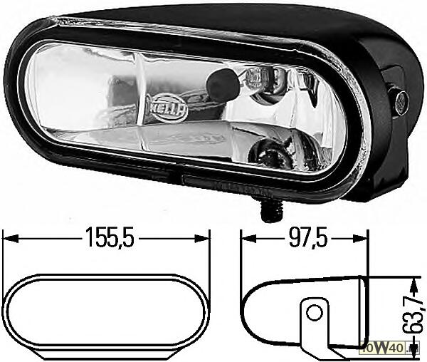 Фара дополнительная д/с FF75 к-т