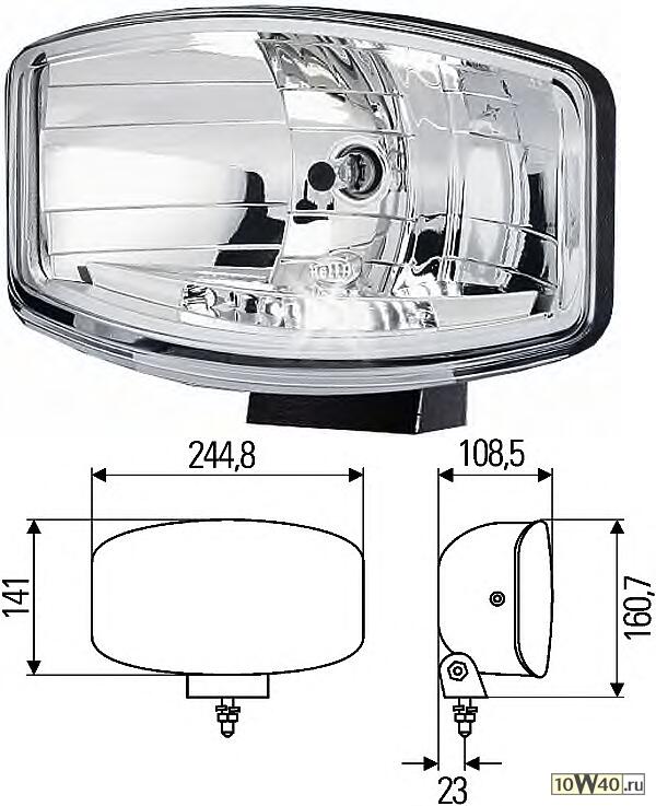 Фара дополнительная д/с JUMBO 320 FF 1шт.