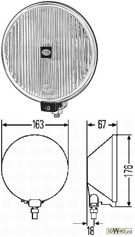 Фара дополнительная п/т COMET 500 1шт.