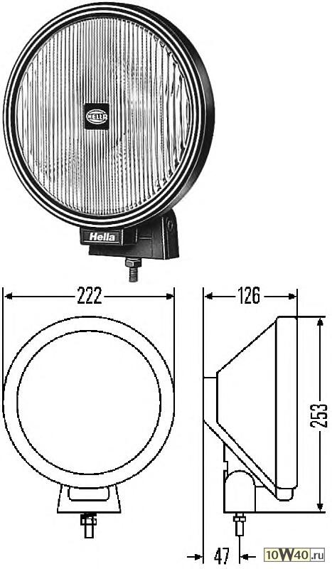 Фара дополнительная п/т RALLYE 3000 1шт.