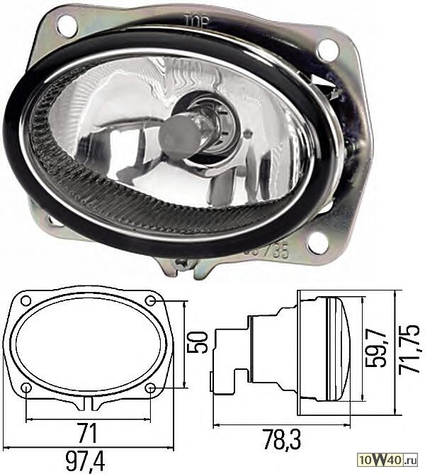 Противотуманная фара - автомобиля - 12V