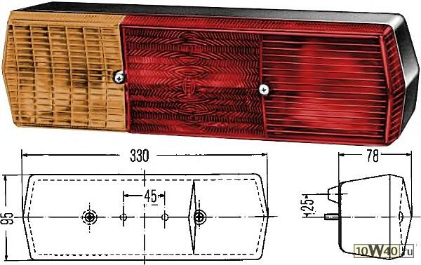 Задний габаритный фонарь