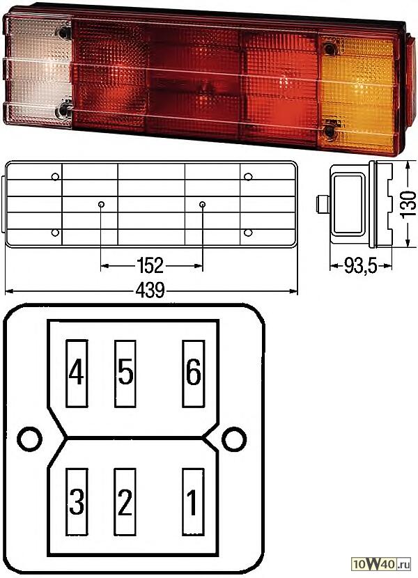 Задний фонарь 24V