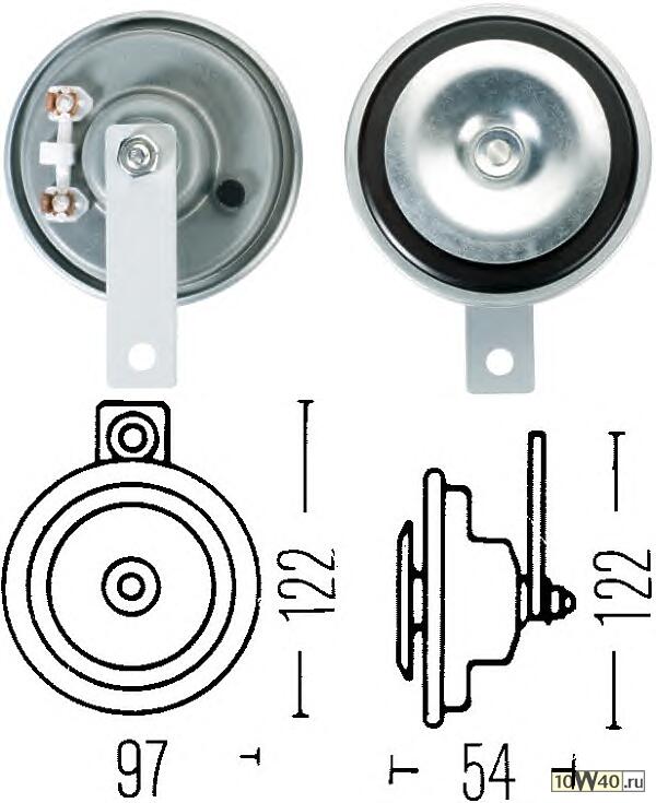 звуковой сигнал, 12 v, 335 hz, 66 w / страна пр-я in /
