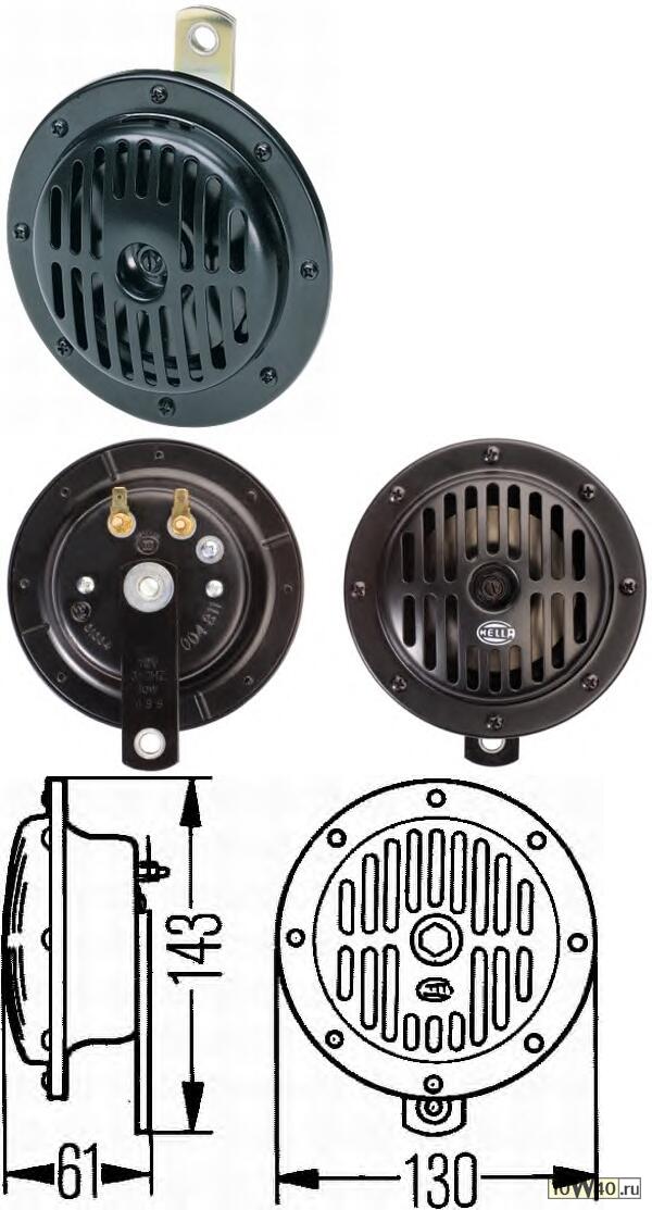 звуковой сигнал, housing black, 12 V / страна пр-я cn /