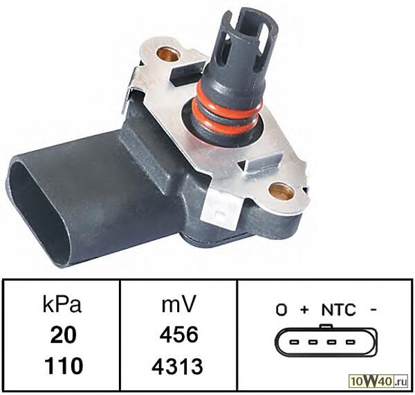 датчик давления воздуха  Skoda Fabia 1.4, VW Polo 1.2 99>