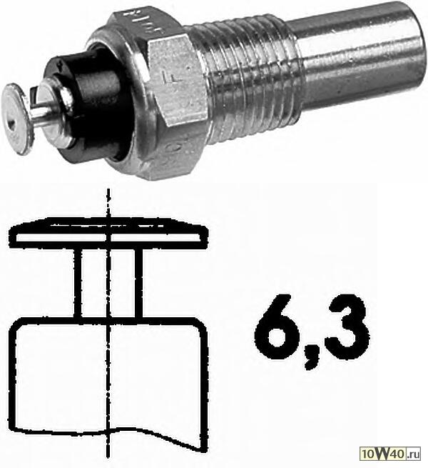 Датчик температуры ОЖ 1/8x27 NPT 1контакт CHEVROLET Lanos