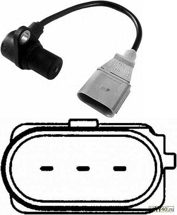 датчик полож.кол.вала audi