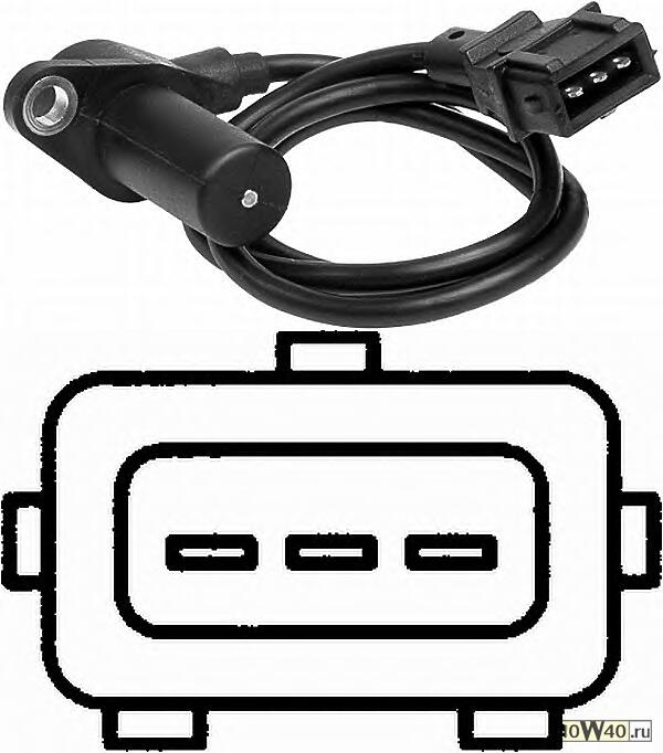 датчик положения коленвала  Opel Astra 1.4/1.6 94>