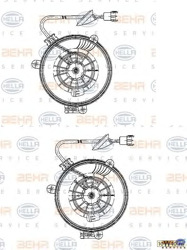 Электродвигатель вентилятора салона