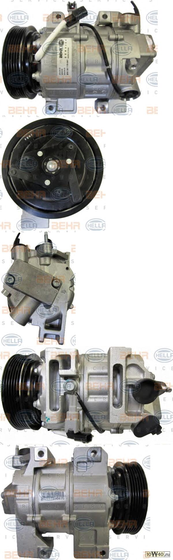 компрессор кондиционера nissan x-trail (t31) 07-14