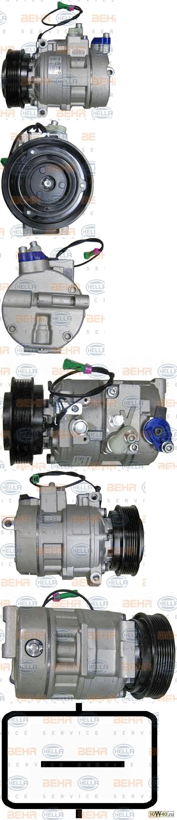 Компрессор кондиционера AUDI A4/A6/VW PASSAT B5 97-05 2.4-2.8