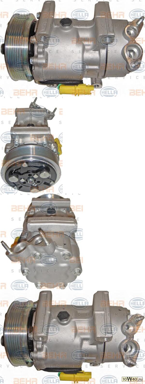 Компрессор кондиционера CITROEN/PEUGEOT C2/C3/XSARA/PARTNER/206/307/BERLINGO