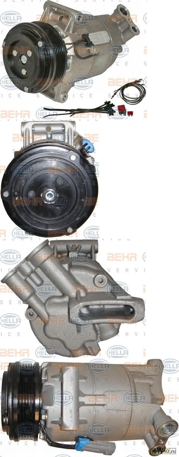 компрессор кондиционера opel / vauxhall astra h