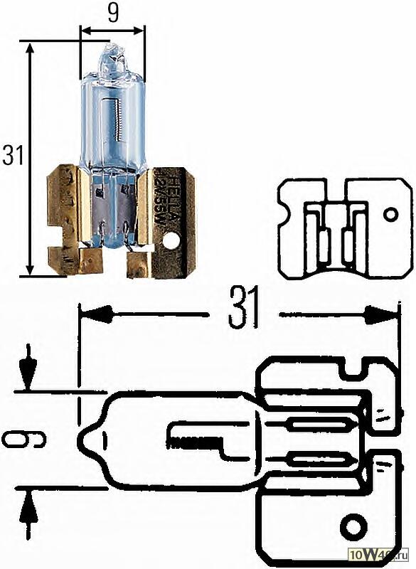 Лампа накаливания R 24V / 70W
