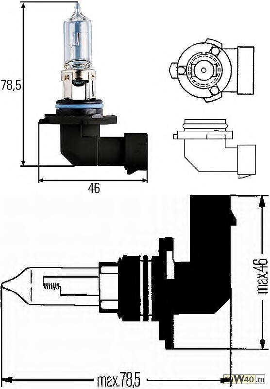 ЛАМПА НАКАЛИВАНИЯHB3 12V 60 (65W) P 20D