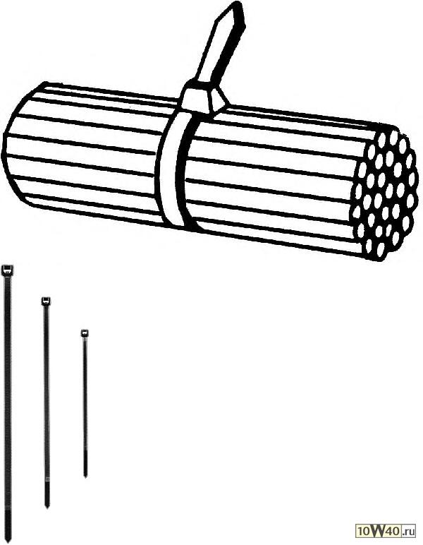 Хомут, 145мм х 3,5мм, черный