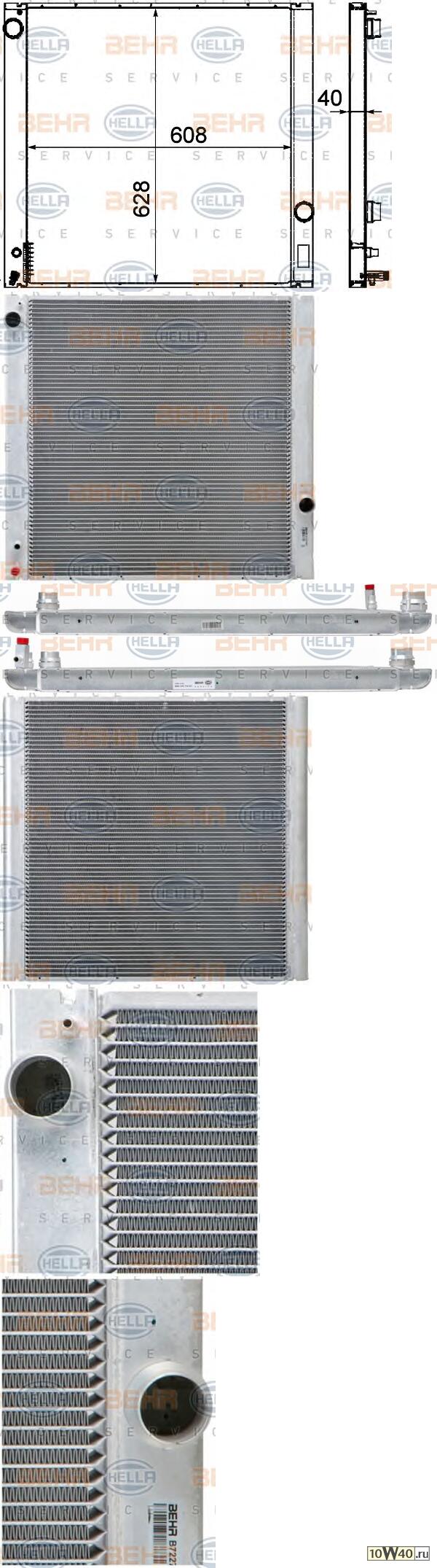 радиатор land rover range rover 4.4 02=>