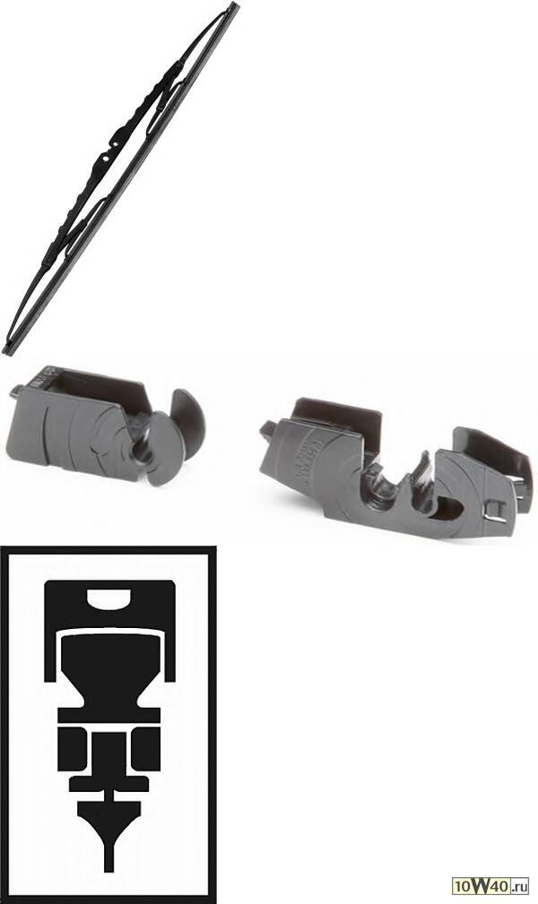 щетка стеклоочистителя каркасная 550 / 22