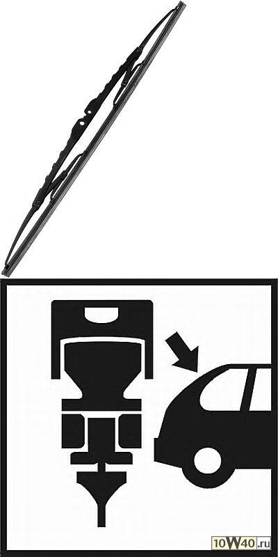 Код оригинала: 98360-1C000, <BR>Щётка стеклоочистителя передняя правая (340/13") HYUNDAI Getz