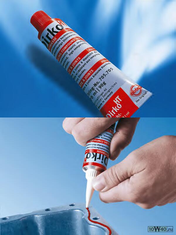 высокотемп. -40...+250°(до 300). к-т: тюбик, насадки  