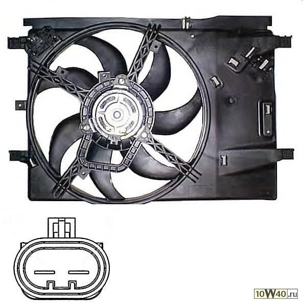 Вентилятор радиатора двигателя