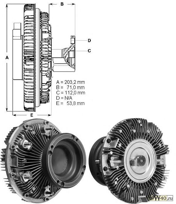 Гидромуфта вентилятора FH