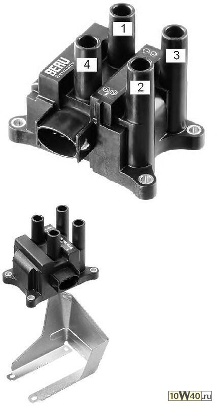 0040100350 катушка зажигания ford escort vll 95-02fiesta V 01- / focus 99-04 / fusion 02 / ka 96- / maverick