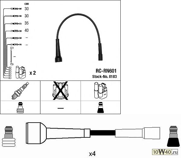rc-rn 601 к-кт проводов\ renault espace / laguna 2.0i 93>