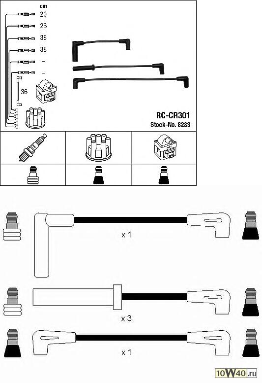 Провода высоковольтные RCCR301