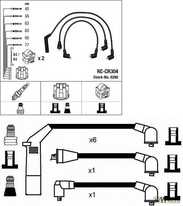 комплект в / в проводов rc-cr304