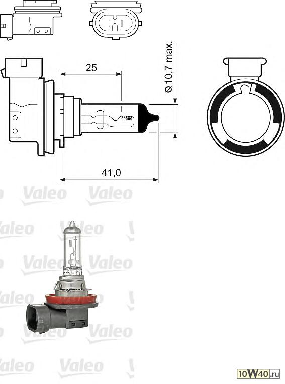 Лампа H11 12V 55W (PGJ19-2) Long Life