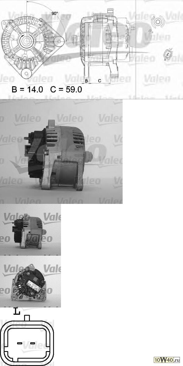генератор 14v / 110a\ nissan almera / micra 1.4-1.6 03>