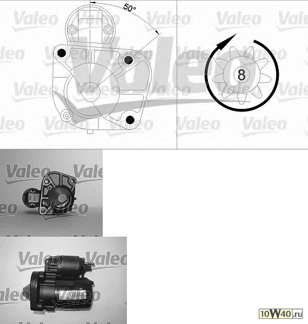 стартер 0.85kw\ renault clio / megane / kangoo / laguna 1.4 / 1.6 99>