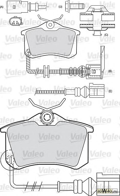 Колодки тормозные зад.VW Polo IV, Audi A2 00-05, Skoda Fabia I -08