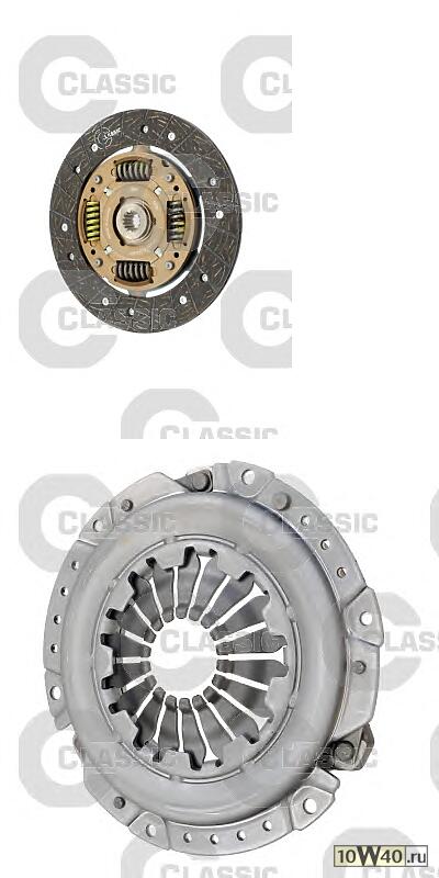 Комплект сцепления OPEL ASTRA G,VECTRA B,ZAFIRA 1.6L 16V 93175342 без выжимного подшипника