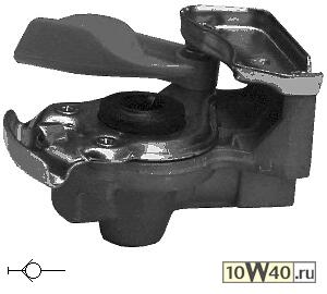 соединительная головка автом. (красн.) с клапаном m16x1.5\ omn mb,maz, 