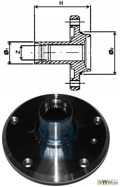 ступица зад.BMW 3 E36,E46 90-05
