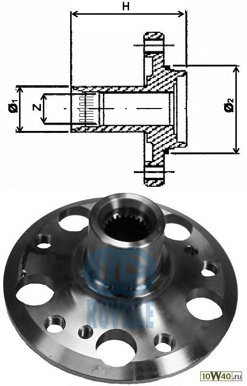 Ступица колеса MERCEDES-BENZ C-CLASS (W203)  C 180 Kompressor (203.046)