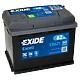 EXIDE EB621 (0092S30060 / 0092S40060 / 0092S50060) аккумуляторная батарея 19.5 / 17.9 рус 62ah 540a 242 / 175 / 190\