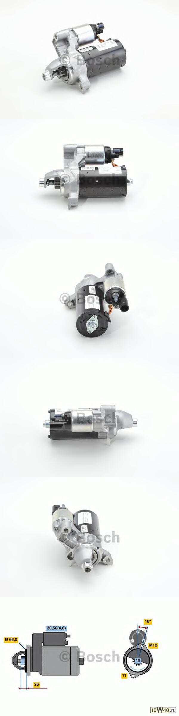 стартер 12v 1.7kw\ audi a4 / a5 / a6 / q5 1.8 / 2.0tfsi 07>