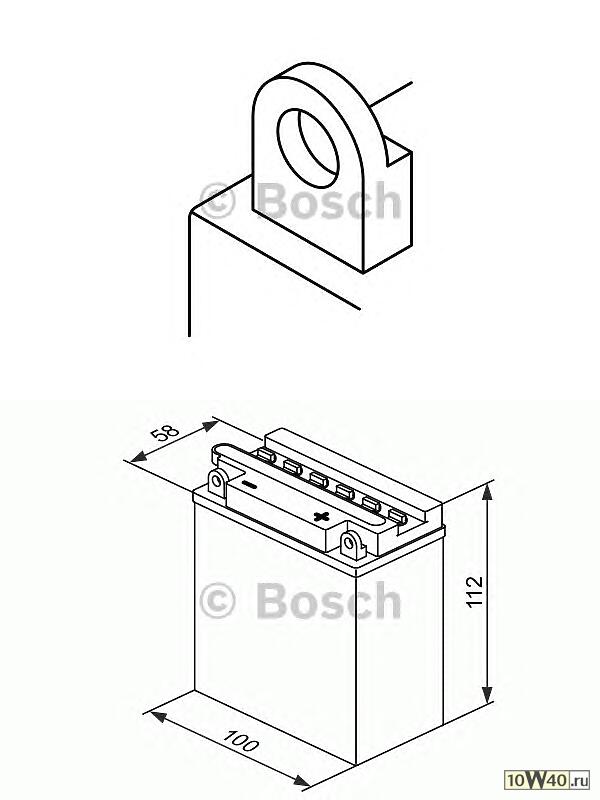 аккумуляторная батарея евро 3ah 30a 98 / 56 / 110 yb3l-a moto\